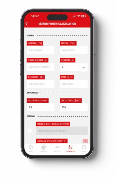 Belt Buddy App screen example